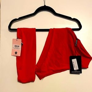 PrettyLittleThings Swimsuit | Rust | Top + Bottom